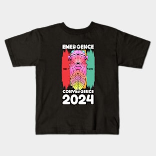 emergence and convergence  cicada  2024 Kids T-Shirt